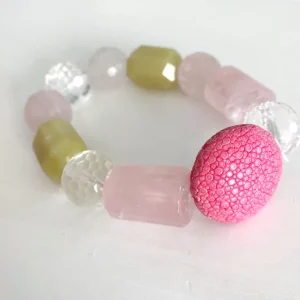 ohrangerie Limited Edition | Armbänder<Armband mit Rochenleder "Nellie", rosa