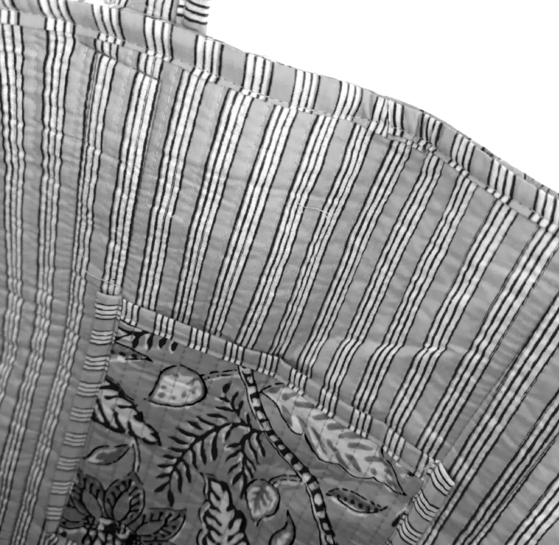 ohrangerie Limited Edition | Accessoires<Baumwolltasche, altrosa-türkis