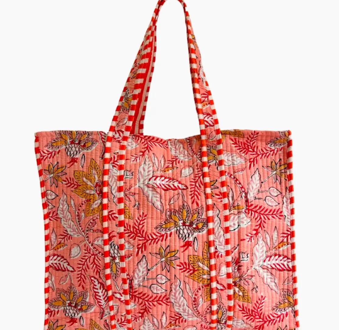 ohrangerie Limited Edition | Accessoires<Baumwolltasche, lachs/rot