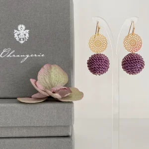 ohrangerie Lila Stücke | Beeren<Beerenkugeln mit Blume, lila