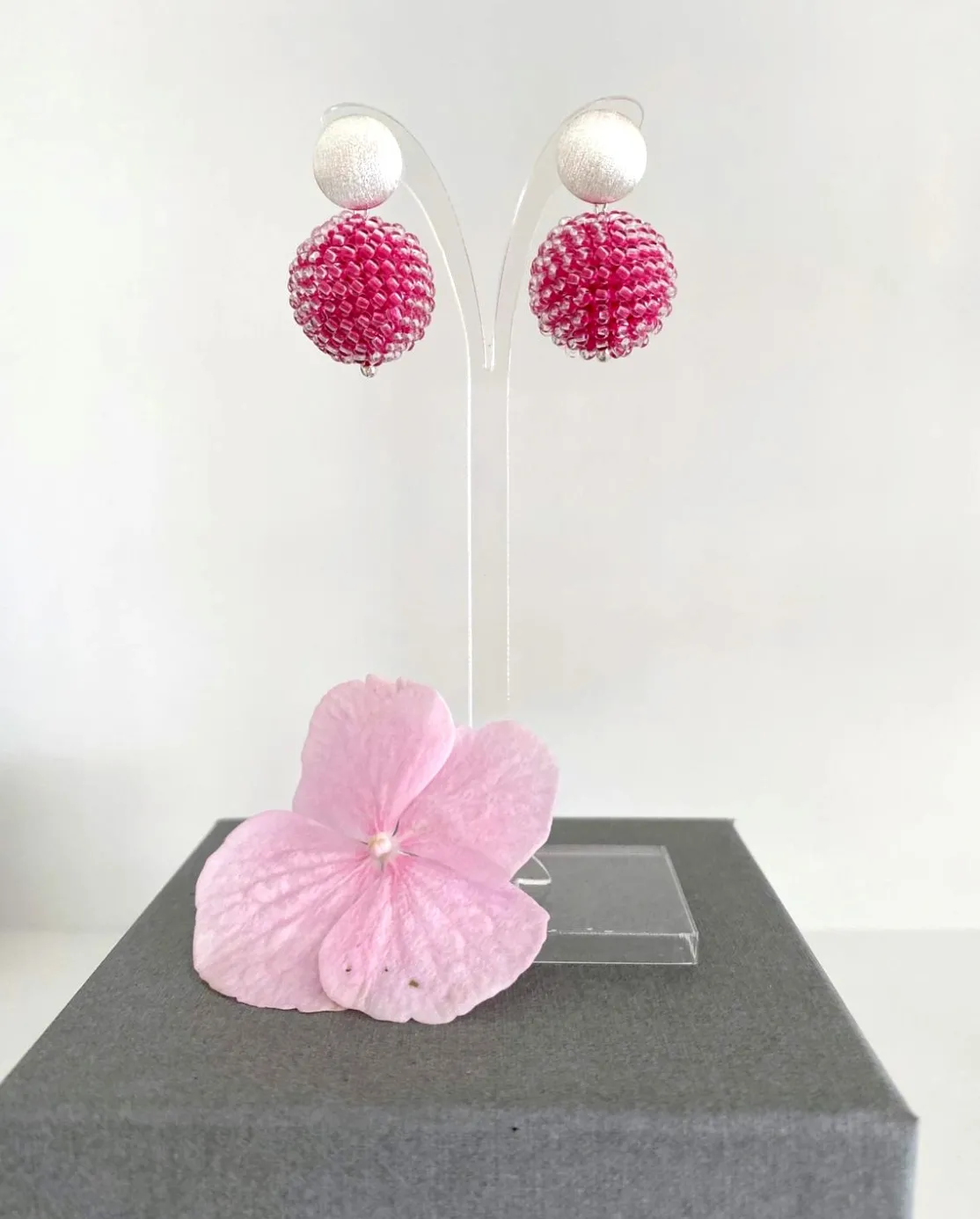 ohrangerie Pinke Stücke | Hochzeitsohrringe<Beerenkugeln, pink