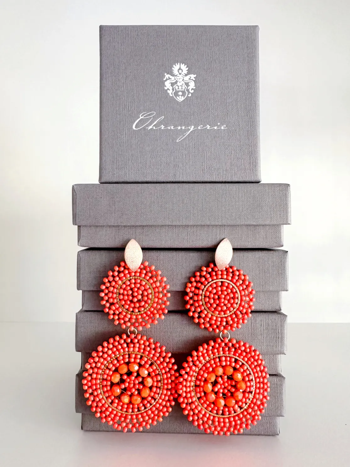 ohrangerie Limited Edition | Rosa Stücke<Dahlie, koralle