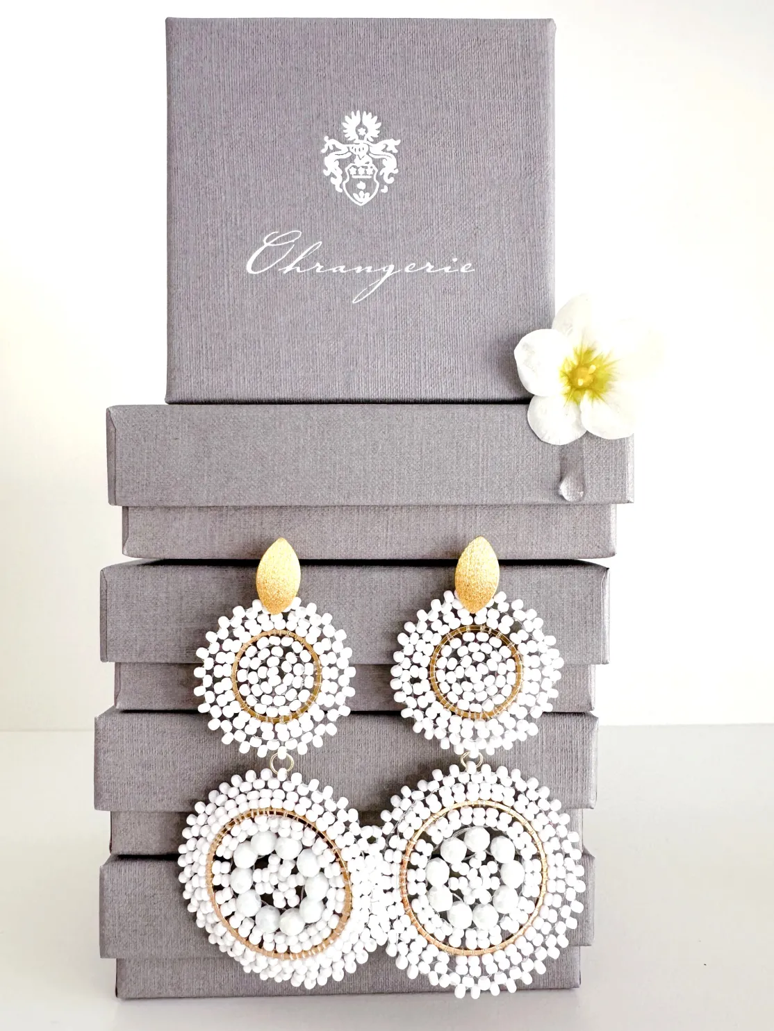 ohrangerie Limited Edition | Weiße Stücke<Dahlie, weiß