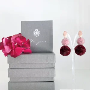 ohrangerie Rosa Stücke | Beeren<Edles Beeren - Duo, bordeaux-rosa