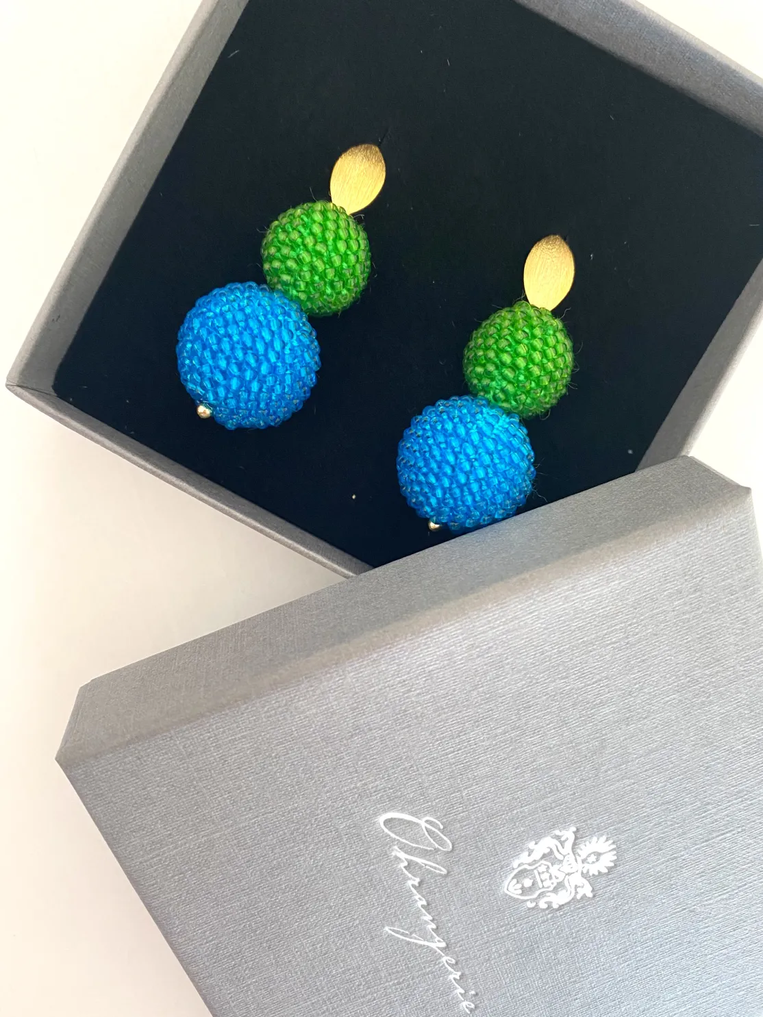 ohrangerie Türkise Stücke | Grüne Stücke<Edles Beeren - Duo, türkis - grasgrün