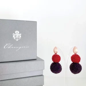 ohrangerie Rosa Stücke | Lila Stücke<Edles Beeren - Duo, violett-kirschrot