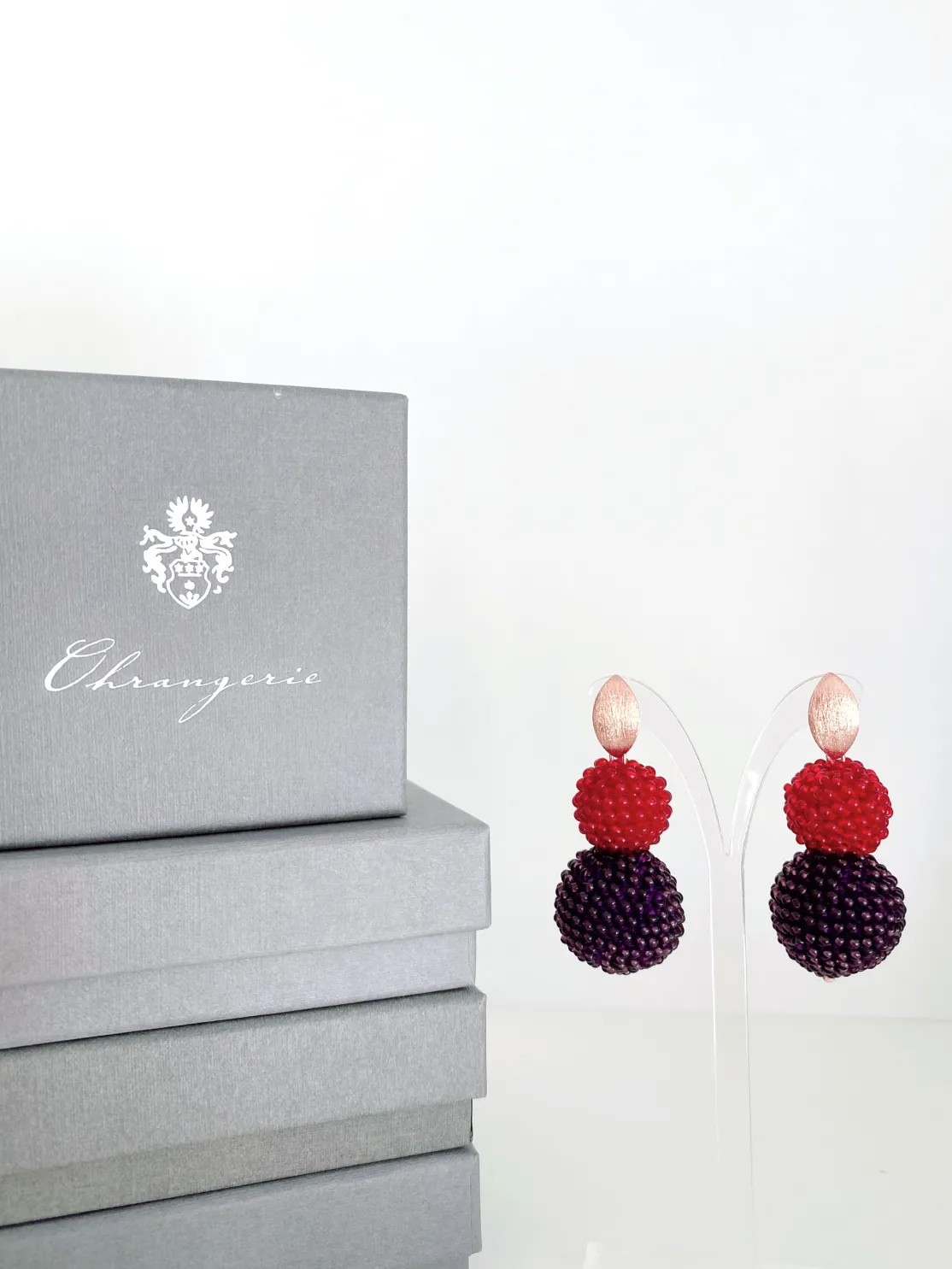 ohrangerie Rosa Stücke | Lila Stücke<Edles Beeren - Duo, violett-kirschrot