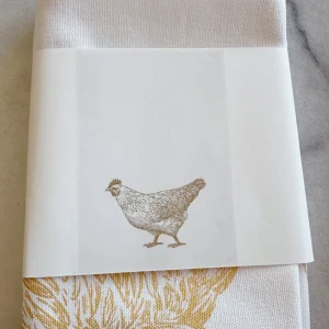 ohrangerie Erdige Stücke | Ohrangerie Home<Geschirrtuch, "Henne", gold