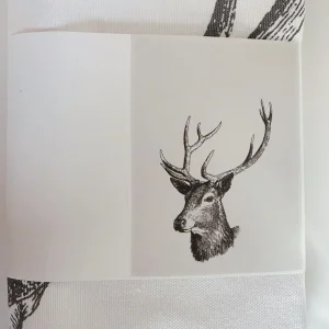 ohrangerie Graue Stücke | Ohrangerie Home<Geschirrtuch, "Hirsch", grau