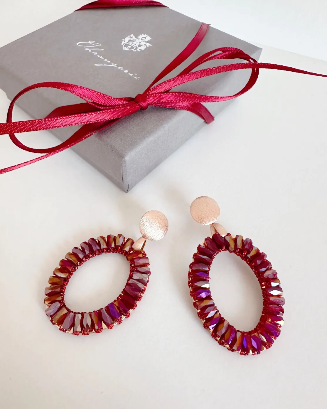ohrangerie Limited Edition | Rosa Stücke<Glitzerflitzer, bordeauxrot