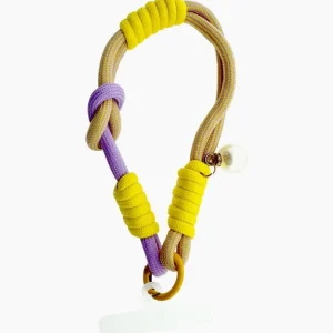 ohrangerie Limited Edition | Gelbe Stücke<Handykette, gelb/lila, kurz