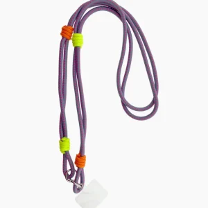 ohrangerie Limited Edition | Lila Stücke<Handykette, violett/neongelb/orange, lang