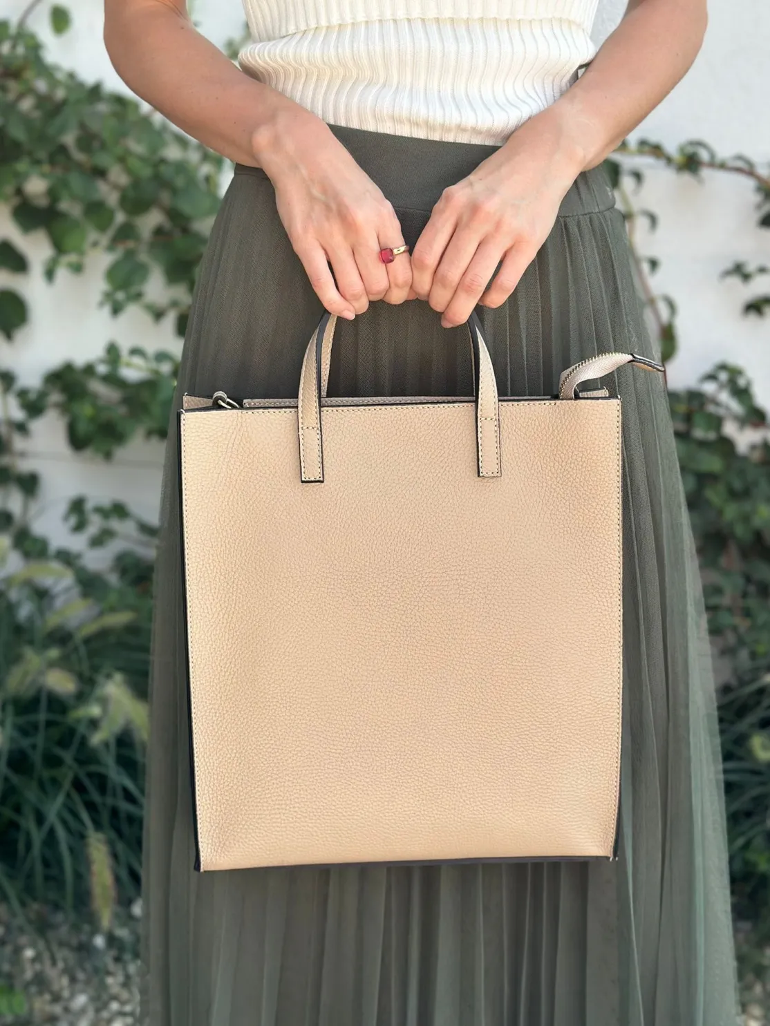 ohrangerie Erdige Stücke | Accessoires<Ledershopper, sand