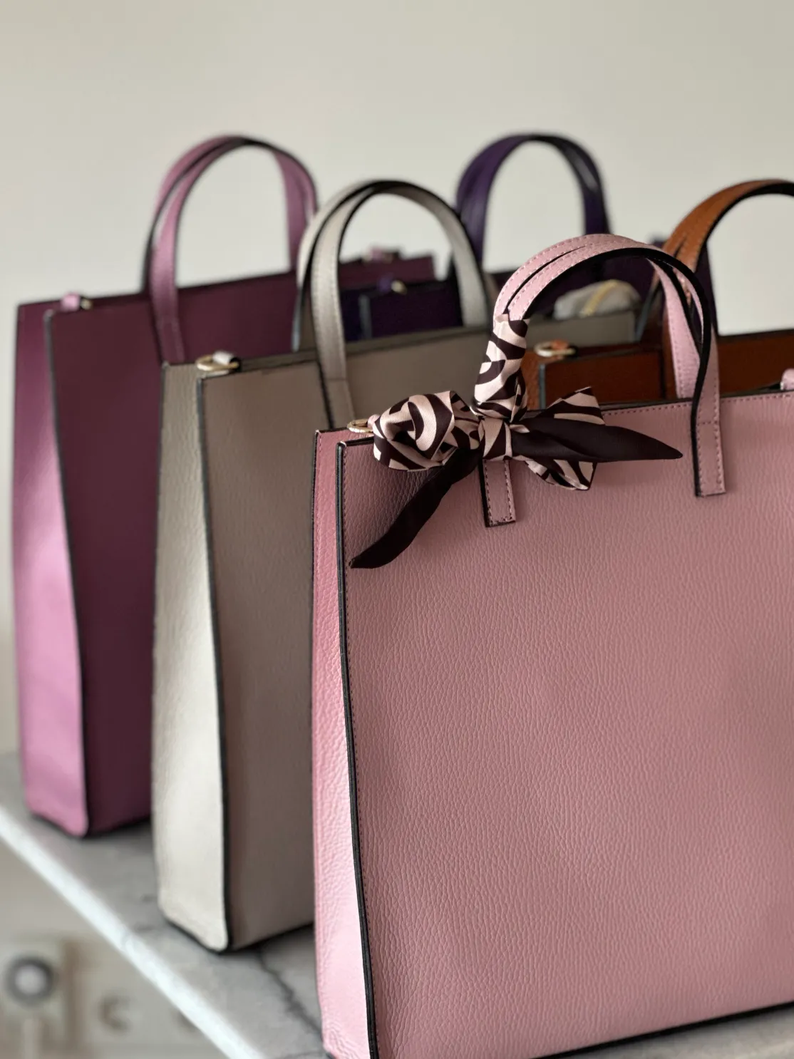 ohrangerie Lila Stücke | Accessoires<Ledershopper, traube