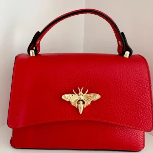 ohrangerie Limited Edition | Rosa Stücke<Ledertasche mit Umhängegurt, rot