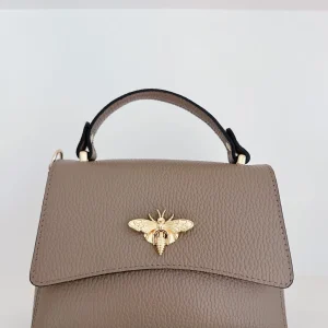ohrangerie Limited Edition | Erdige Stücke<Ledertasche mit Umhängegurt, taupe