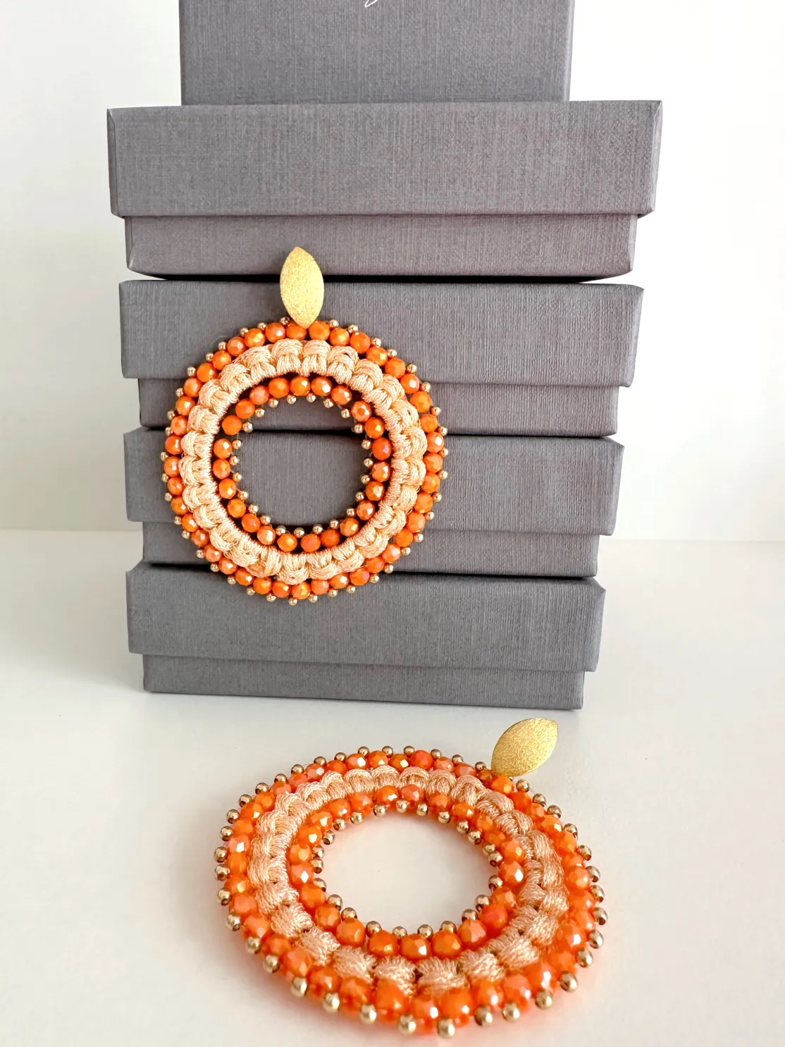 ohrangerie Orange Stücke | Valentinstag<Orientalische Rose, pfirsich/orange