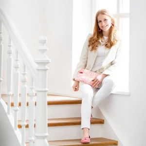 ohrangerie Limited Edition | Accessoires<Pochette altrosa/champagner mit rosa Quaste