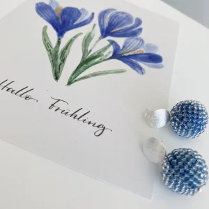 ohrangerie Blaue Stücke | Beeren<"Beerenkugeln", jeansblau