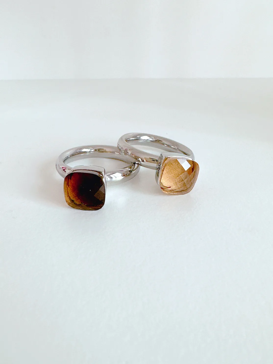 ohrangerie Erdige Stücke | Ringe<Ring, champagner, silber
