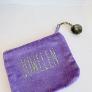 ohrangerie Limited Edition | Lila Stücke<Samttascherl, lila/grün "Juwelen", klein