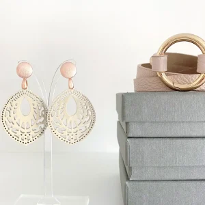 ohrangerie Erdige Stücke | Hochzeitsohrringe<Tropfen aus Horn, beige