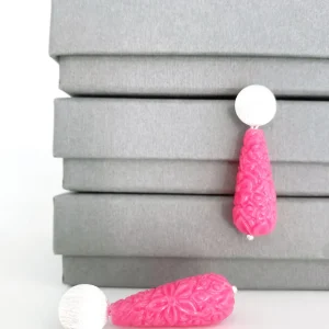 ohrangerie Pinke Stücke | Ohrringe Aus Kunstharz<Tropfen, pink