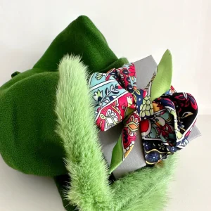ohrangerie Grüne Stücke | Blaue Stücke<Tuch für´s Handgelenk/Tasche, grün/dunkelblau/rot