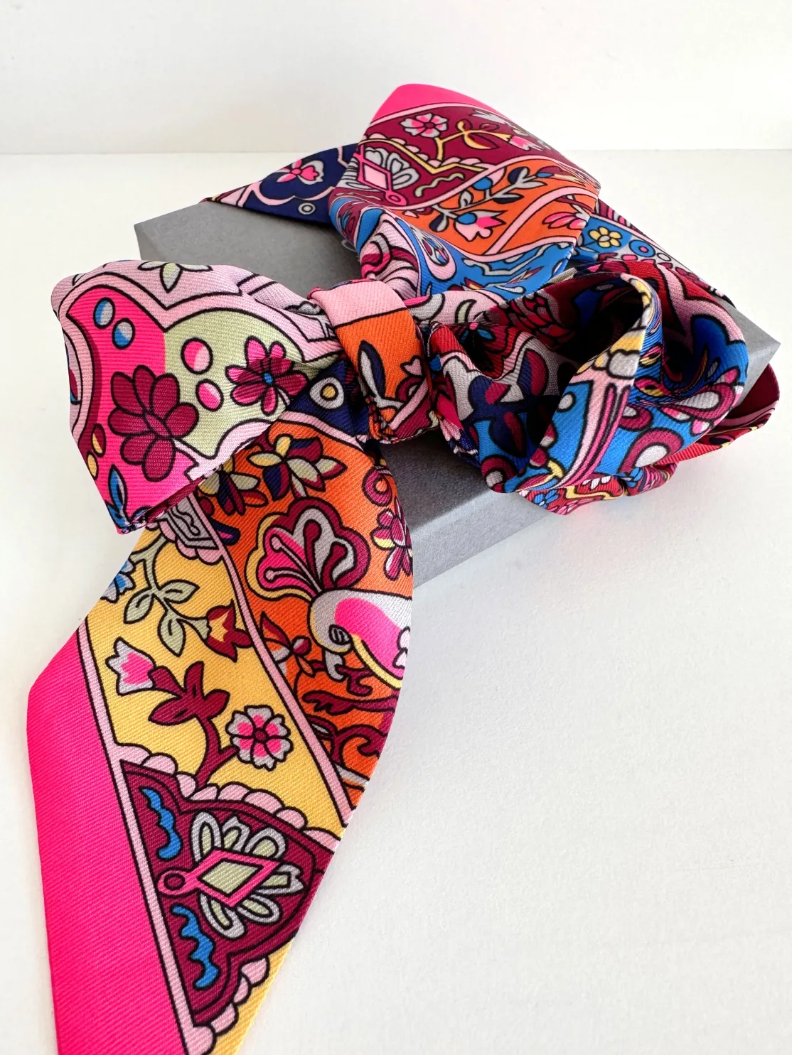 ohrangerie Pinke Stücke | Orange Stücke<Tuch für´s Handgelenk/Tasche, pink/bunt